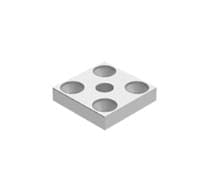 Fixador de Rodízio para Perfil Link Rosê Rometal