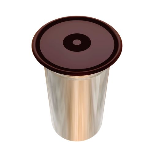 Lixeira de Embutir 3 Litros Inox Corten Formi