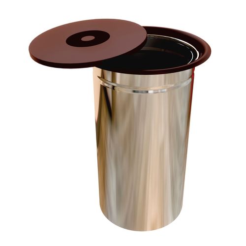 Lixeira de Embutir 3 Litros Inox Corten Formi