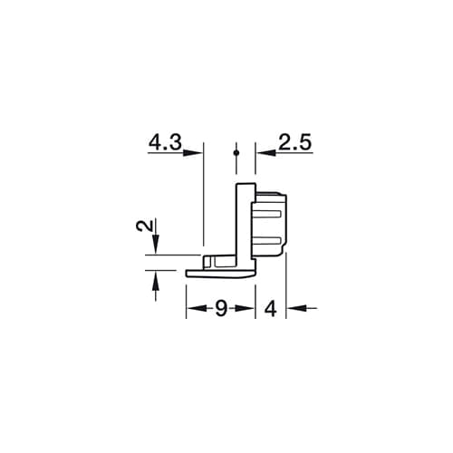 Ponteira Loox5 1103 Prata Hafele