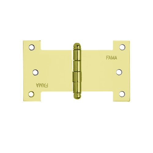 Dobradiça Palmela 1218 Tipo H 6" Latão Dourado Fama