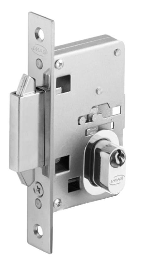 Fechadura Bico Duplo 2461 40mm Zamac Cromo Escovado Imab
