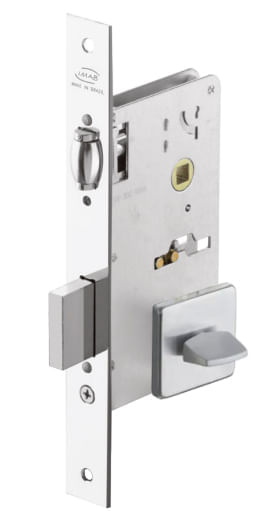Fechadura Banheiro Rolete 1710 Zamac 55mm Cromada Imab