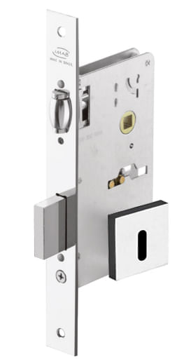 Fechadura Interna Rolete 1710 Zamac 55mm Cromada Imab