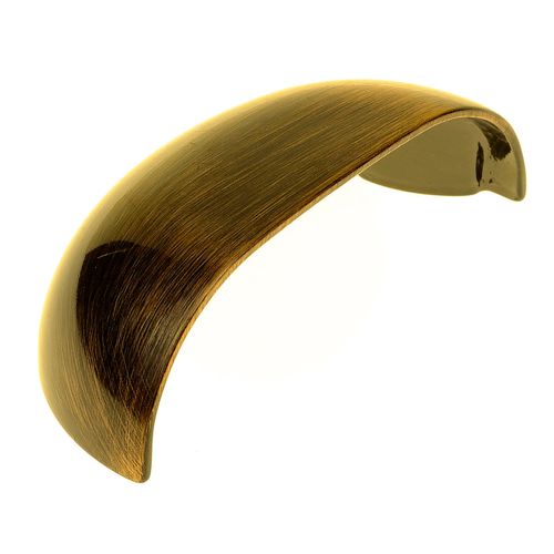Puxador Concha Lisa 64mm Ouro Velho Gruppa