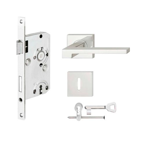 Fechadura Interna Dritto 55mm Inox Polido Hafele