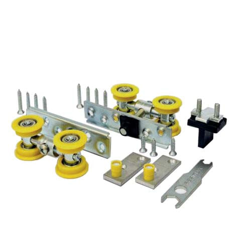 Kit para Porta de Correr Rrb04 Banda com Rolamento 160kg + Acessórios Fermax