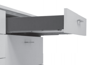 Kit Gaveta Avantbox Slim 450mm H89 Cinza Fgv/tn