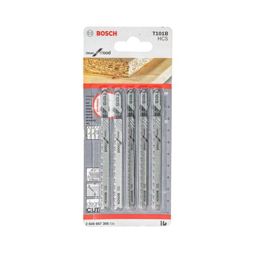 Lâmina para Serra Tico Tico Madeira T101-b C/5 Peças Bosch