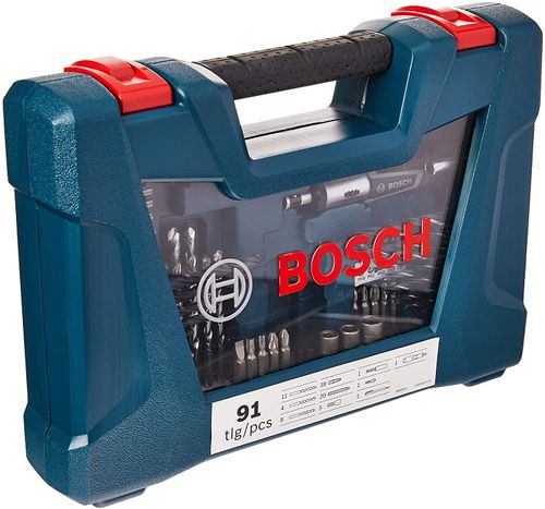 Kit de Pontas e Brocas 91 Peças V-line Bosch