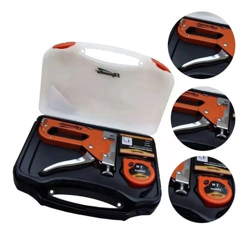 Kit Grampeador com 500 Grampos e Trena 2 Metros Sparta