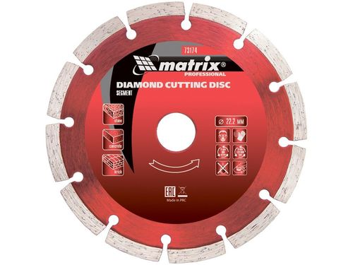 Disco de Corte Diamantado Segmentado 115 X 22,2mm Mtx