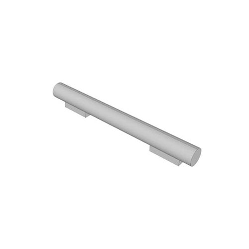 Puxador Bali 160mm Cromado e Couro Marrom Zen
