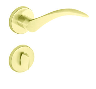 Fechadura Banheiro Icaro 1952 Latão 55mm Dourado Escovado Imab