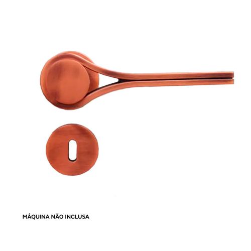 Maçaneta Drop Interna Redondo Vecchio Cobre Zen