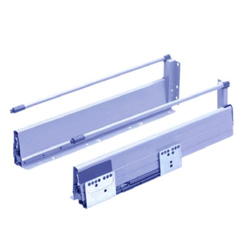 Kit Gaveta Alto Drawer Média 135x500mm Prata Hafele