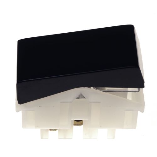 Interruptor Simples Pezzi Preto Qtmov