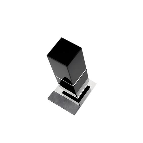 Porta Objetos Balcão Stone Cromado e Preto Zen