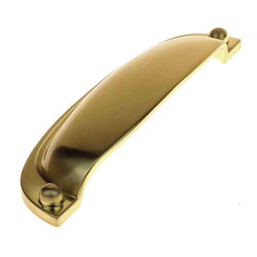 Puxador Concha Stillo 96mm Dourado Escovado Gruppa