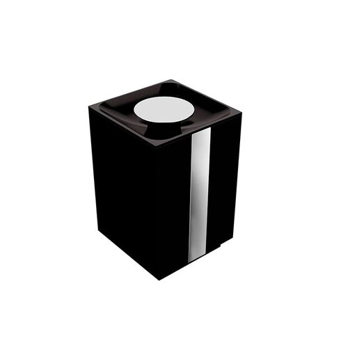 Lixeira 1,5l Miss By Zen Cromado com Preto Zen