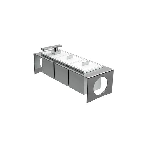 Saboneteira Líquida com Porta Objetos Branco Zen