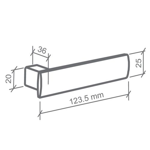 Conjunto de Maçaneta Metro Light Zamac Cromo Acetinado Imab