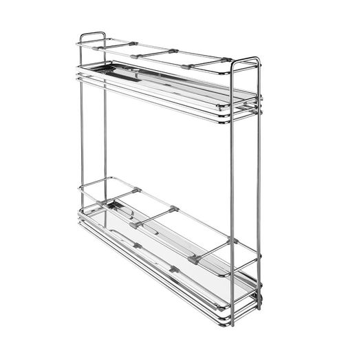 Porta Garrafas Lateral com Corrediça Telescópica  com Bandeja 4412  Inox Masutti