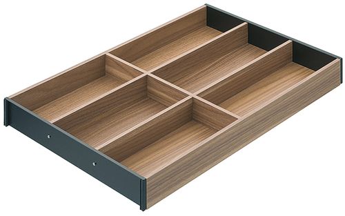 Divisor de Talheres Ambia-Line Nogueira/Preto 472 X 300mm Blum