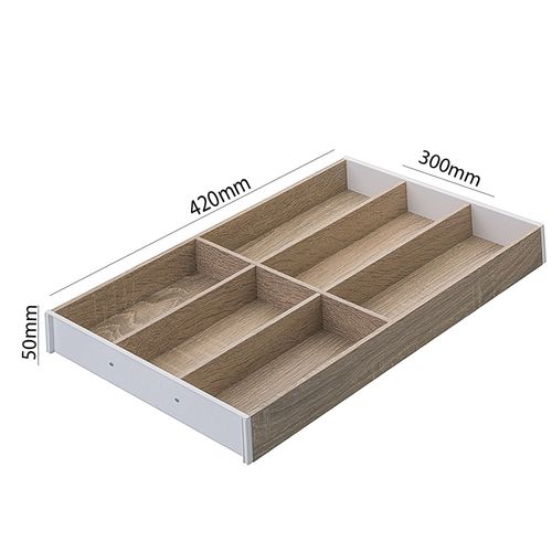 Divisor de Talheres Ambia-Line Carvalho/Branco 472 X 300mm Blum
