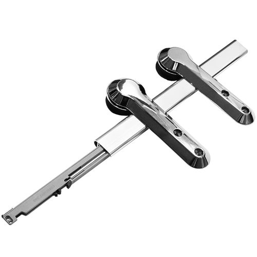 Kit Evo 40 a 60kg com Trilho 2 Metros Cromado Rometal