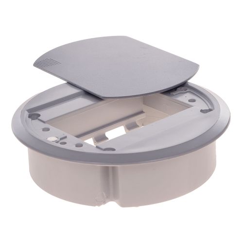 Caixa de Mesa Cr5 Cinza para 3 Blocos Pezzi Qtmov