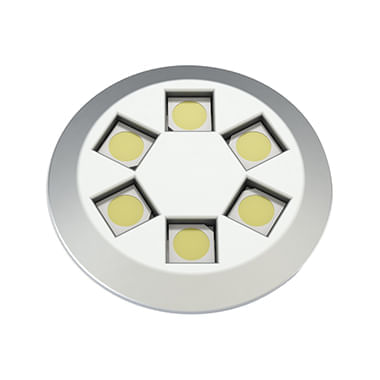 Luminária Led Smart Plus Luz Fria Aro Branco Lumitek