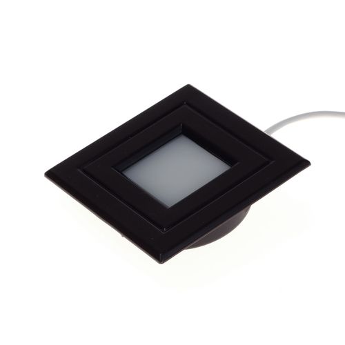 Luminária Led Pop Luz Fria Aro Marrom Lumitek