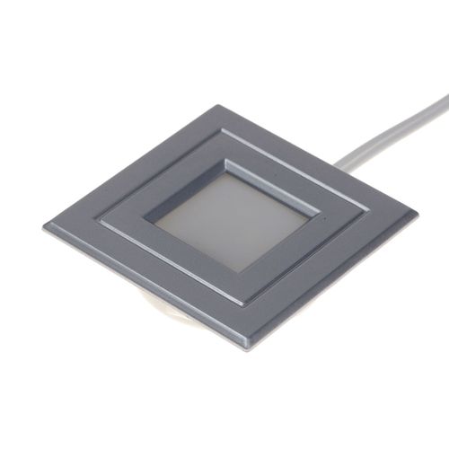 Luminária Led Pop Luz Quente Aro Cinza Lumitek
