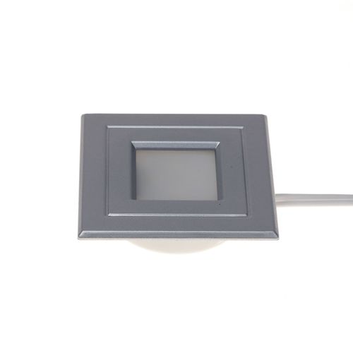 Luminária Led Pop Luz Quente Aro Cinza Lumitek