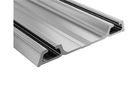 Trilho Inferior Rm-023 2 Metros Alumínio Fosco Rometal
