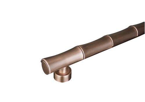 Puxador Anello Duplo Bambu 600mm Cobre Zen