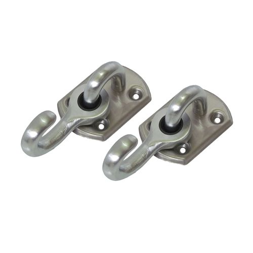 Gancho de Rede Latão Cromo Acetinado Stanfer