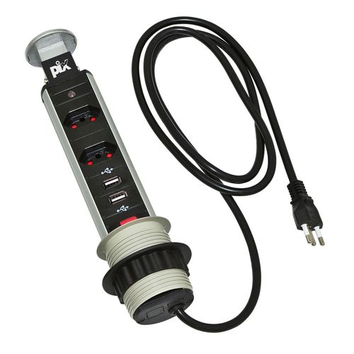 Torre de Tomada Multiplug com 2 Tomadas + Usb To Open Renna