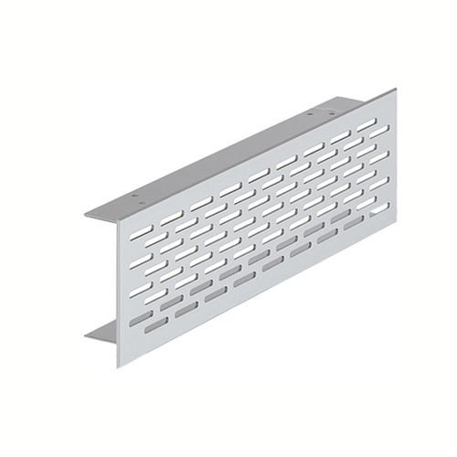 Grade de Ventilação 300mm Acabamento Alumínio Fosco Metal Desing