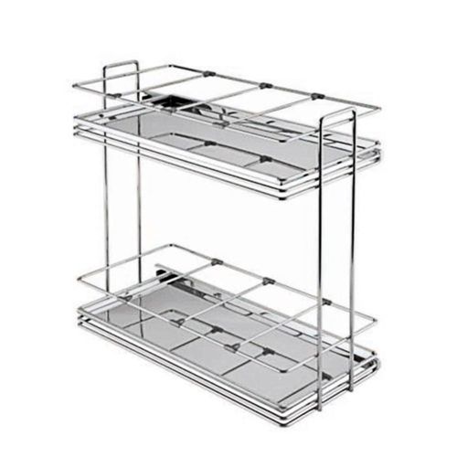Porta Garrafas Deslizante com Bandeja e Corrediça 4409 Inox Masutti