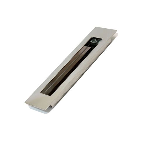 Puxador Concha de Embutir 8mm X 320mm Inox Escovado Geris