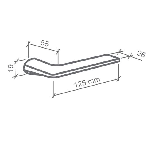 FECHADURA BANHEIRO MALBA 1952 55MM PRETA IMAB