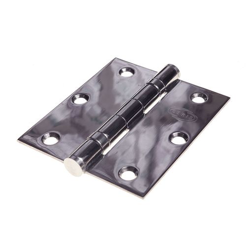 Dobradiça com Anel 3.5"x3" Cartela com 3 Inox Polido Geris