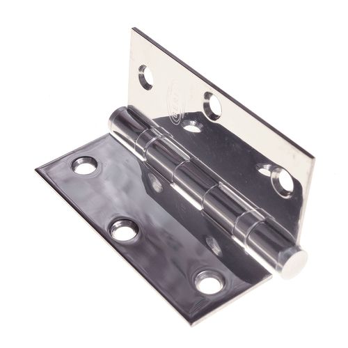 Dobradiça com Anel 3.5"x3" Cartela com 3 Inox Polido Geris