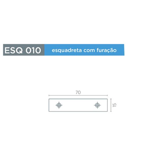 Kit 4 Esquadretas 15x70 Rometal