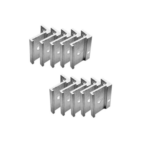 KIT 10 SUPORTES FIXAÇÃO LATERAL RM-003 40MM ROMETAL