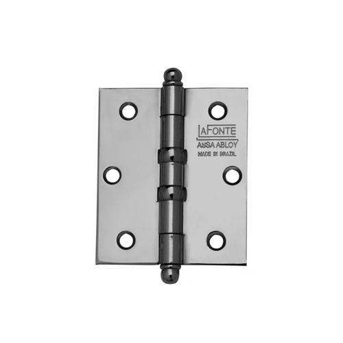 Dobradiça 85 3.5x3" com Anel Avulsa Cromada La Fonte