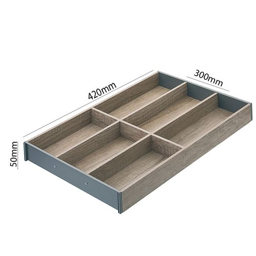 Divisor de Talheres Ambia-Line Carvalho/Cinza 472 X 300mm Blum