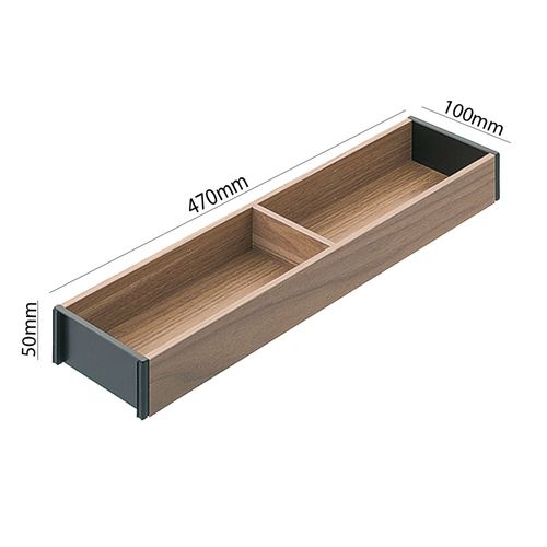 Divisor de Talher Ambia Line Nogueira/preto 472mm X 100mm Blum